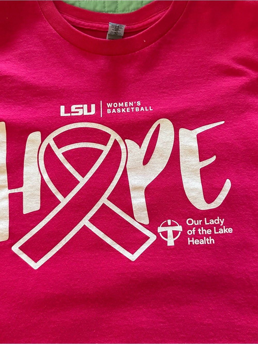 LSU Women's Basketball Pink HOPE T-Shirt